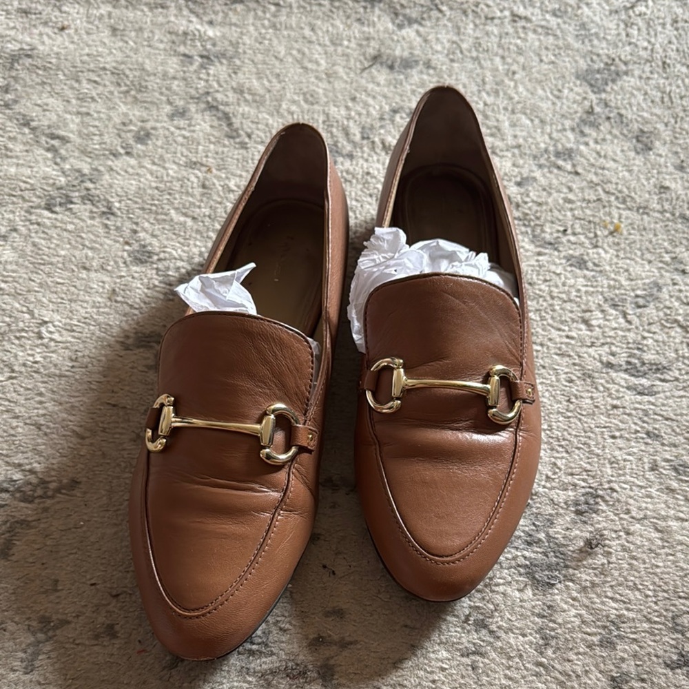 & Other Stories Brown Leather Loafers